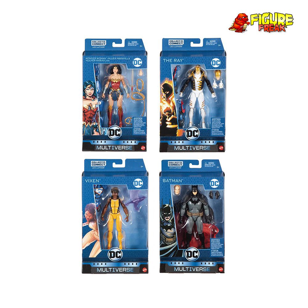 DC Multiverse Lex Luthor Wave 9 CNC Complete Set Batman, Vixen